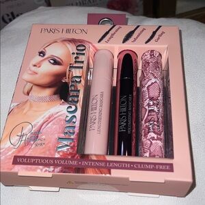 Paris Hilton Mascara Trio - Black, Pink, and Patterned
